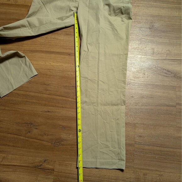 Alan Flusser Pants Mens 32x32(34x30) Khaki Dress Slacks Preppy Business Casual - Picture 7 of 10